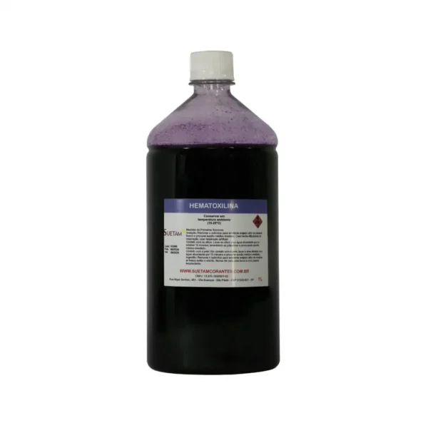 Frasco de Hematoxilina de Harris 1 Litro da marca Suetam