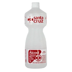 Frasco de Álcool Anidro 99,5% 1 Litro da marca Santa Cruz
