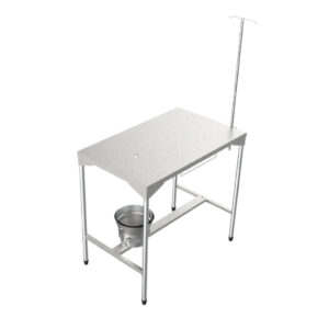 Mesa de Atendimento e Cirurgia Veterinária em Aço Inox
