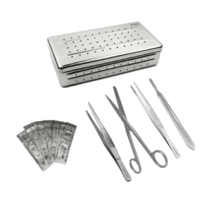 Kit Para Anatomia Dissecação Universitário Estojo Perfurado